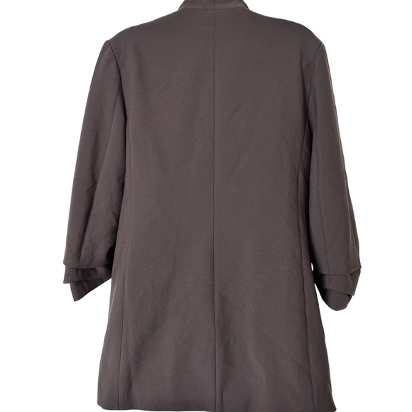 Babaton Aritzia Power Hip Blazer Size 12 Brown Pockets Stretch Mid Length Work - Picture 4 of 11